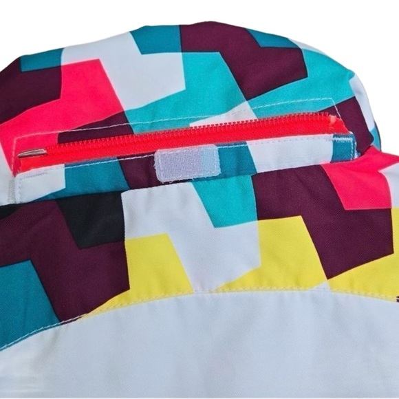 OBERMEYER ~ Women’s White and Color-block Ski/Snow Jacket size L - Picture 10 of 11